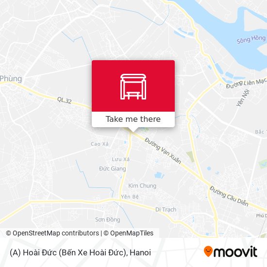 (A) Hoài Đức (Bến Xe Hoài Đức) map