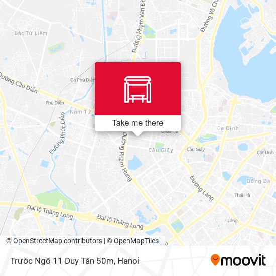 Trước Ngõ 11 Duy Tân 50m map