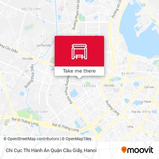 Chi Cục Thi Hành Án Quận Cầu Giấy map