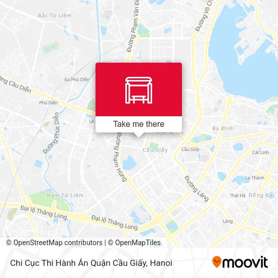 Chi Cục Thi Hành Án Quận Cầu Giấy map