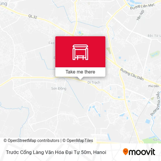 Trước Cổng Làng Văn Hóa Đại Tự 50m map