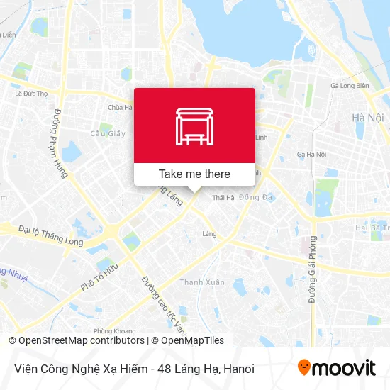 Viện Công Nghệ Xạ Hiếm - 48 Láng Hạ map