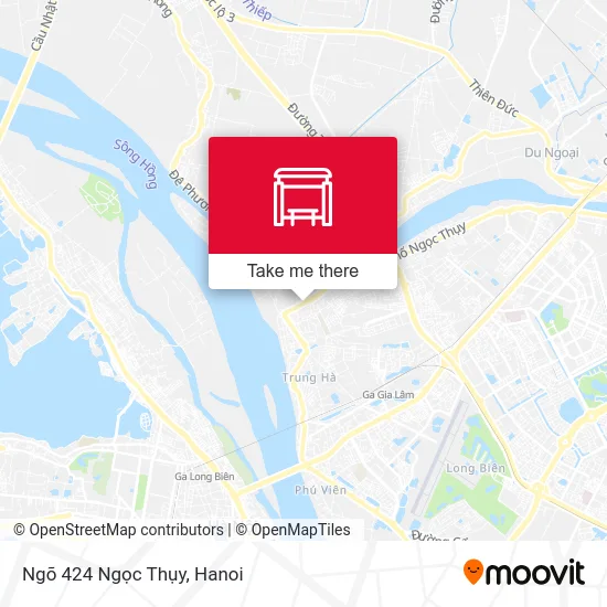 Ngõ 424 Ngọc Thụy map