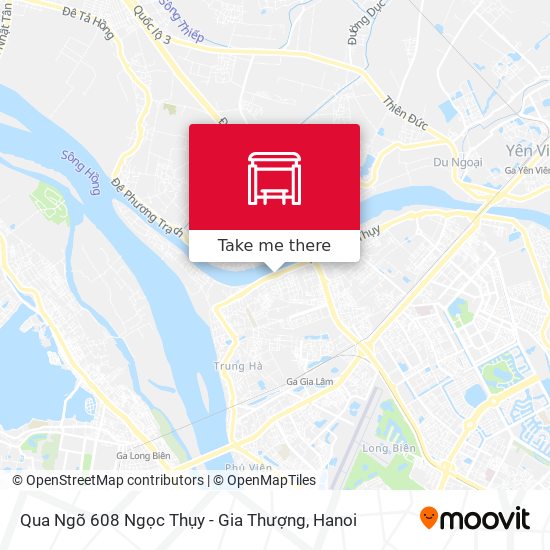 Qua Ngõ 608 Ngọc Thụy - Gia Thượng map