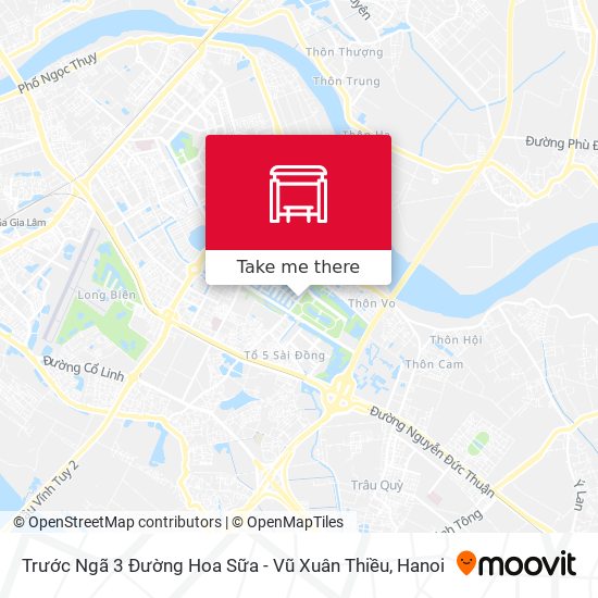 Trước Ngã 3 Đường Hoa Sữa - Vũ Xuân Thiều map
