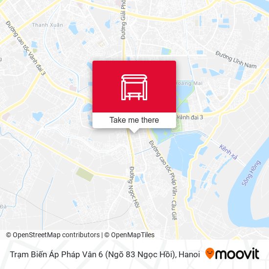 Trạm Biến Áp Pháp Vân 6 (Ngõ 83 Ngọc Hồi) map