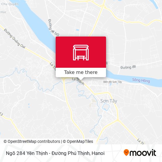 Ngõ 284 Yên Thịnh - Đường Phú Thịnh map
