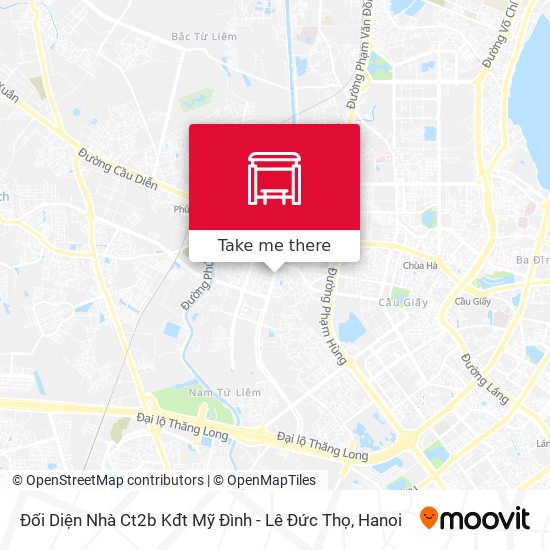 Đối Diện Nhà Ct2b Kđt Mỹ Đình - Lê Đức Thọ map