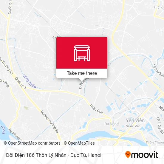 Đối Diện 186 Thôn Lý Nhân - Dục Tú map