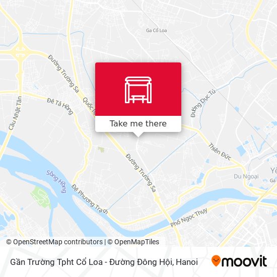 Gần Trường Tpht Cổ Loa - Đường Đông Hội map