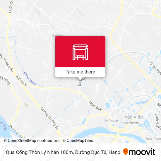 Qua Cổng Thôn Lý Nhân 100m, Đường Dục Tú map