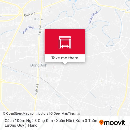 Cách 100m Ngã 3 Chợ Kim - Xuân Nội ( Xóm 3 Thôn Lương Quy ) map