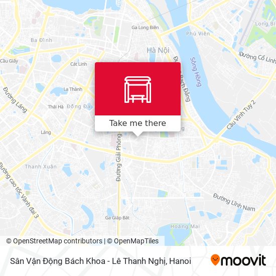 Sân Vận Động Bách Khoa - Lê Thanh Nghị map