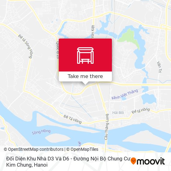 Đối Diện Khu Nhà D3 Và D6 - Đường Nội Bộ Chung Cư Kim Chung map