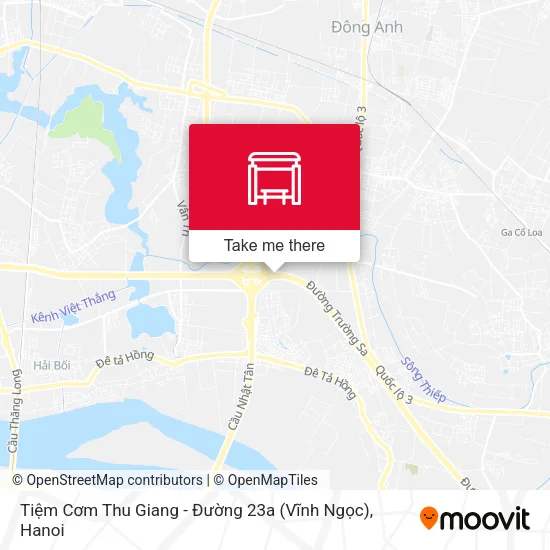 Tiệm Cơm Thu Giang - Đường 23a (Vĩnh Ngọc) map