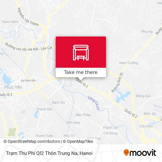 Trạm Thu Phí Ql2 Thôn Trung Na map