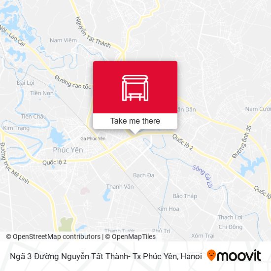 Ngã 3 Đường Nguyễn Tất Thành- Tx Phúc Yên map