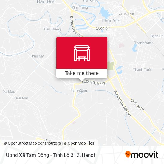 Ubnd Xã Tam Đồng - Tỉnh Lộ 312 map