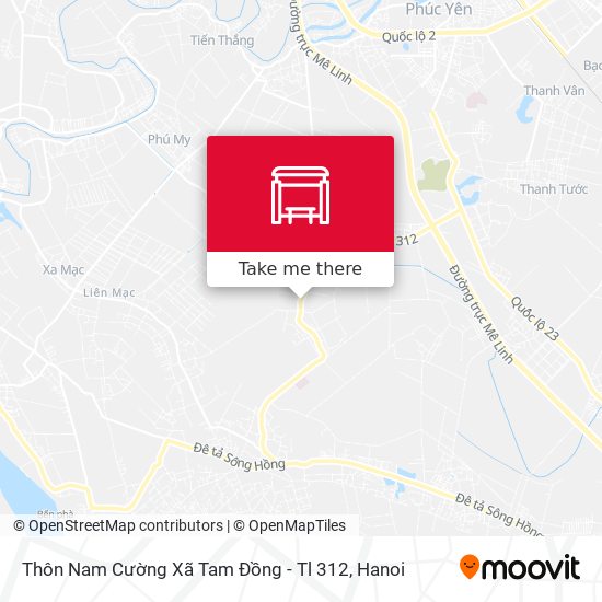 Thôn Nam Cường Xã Tam Đồng - Tl 312 map
