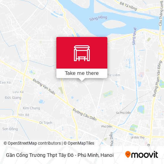 Gần Cổng Trường Thpt Tây Đô - Phú Minh map