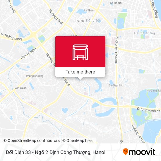 Đối Diện 33 - Ngõ 2 Định Công Thượng map