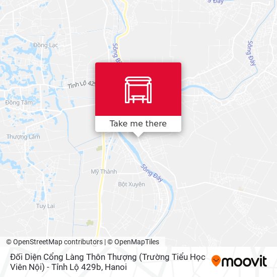 Đối Diện Cổng Làng Thôn Thượng (Trường Tiểu Học Viên Nội) - Tỉnh Lộ 429b map