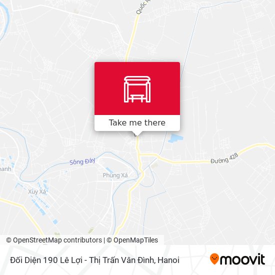 Đối Diện 190 Lê Lợi - Thị Trấn Vân Đình map