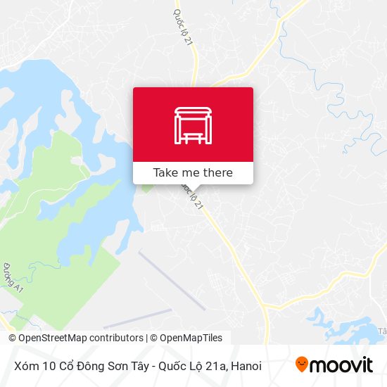 Xóm 10 Cổ Đông Sơn Tây - Quốc Lộ 21a map