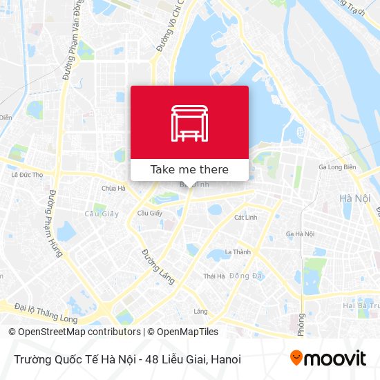 Trường Quốc Tế Hà Nội - 48 Liễu Giai map