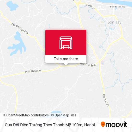 Qua Đối Diện Trường Thcs Thanh Mỹ 100m map