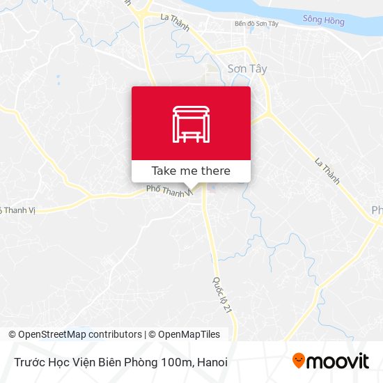 Trước Học Viện Biên Phòng 100m map