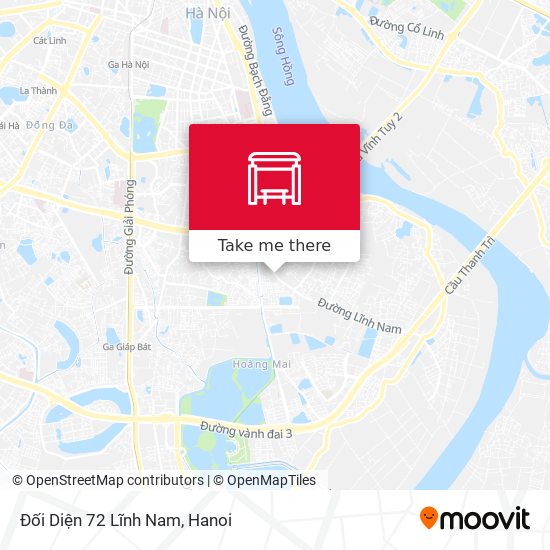 Đối Diện 72 Lĩnh Nam map