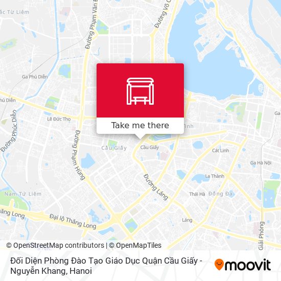Đối Diện Phòng Đào Tạo Giáo Dục Quận Cầu Giấy - Nguyễn Khang map