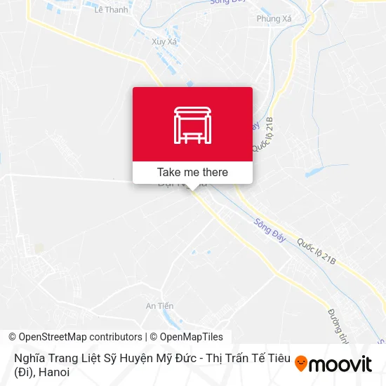 Nghĩa Trang Liệt Sỹ Huyện Mỹ Đức - Thị Trấn Tế Tiêu (Đi) map