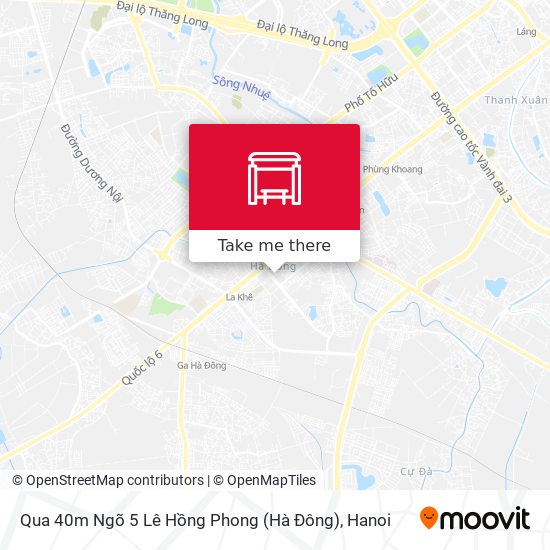 Qua 40m Ngõ 5 Lê Hồng Phong (Hà Đông) map