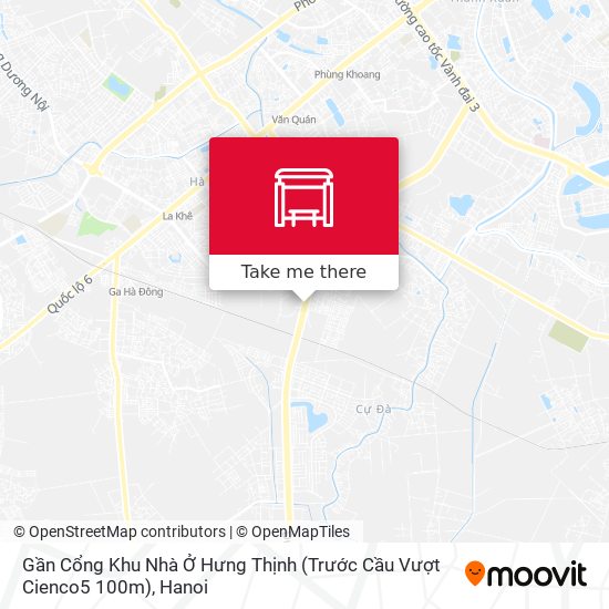 Gần Cổng Khu Nhà Ở Hưng Thịnh (Trước Cầu Vượt Cienco5 100m) map