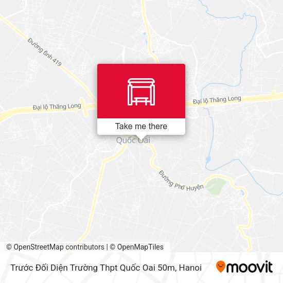 Trước Đối Diện Trường Thpt Quốc Oai 50m map