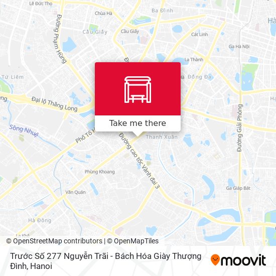 Trước Số 277 Nguyễn Trãi - Bách Hóa Giày Thượng Đình map