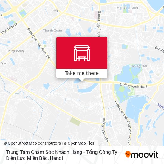 Trung Tâm Chăm Sóc Khách Hàng - Tổng Công Ty Điện Lực Miền Bắc map