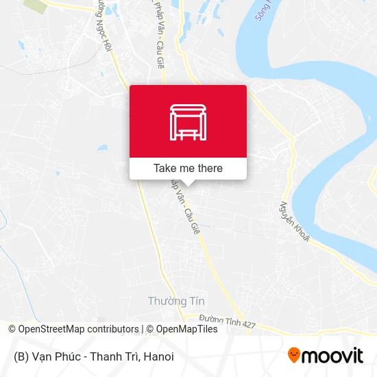 (B) Vạn Phúc - Thanh Trì map