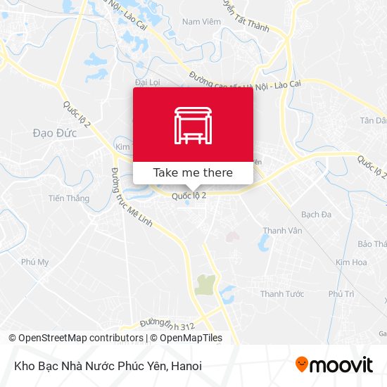 Kho Bạc Nhà Nước Phúc Yên map