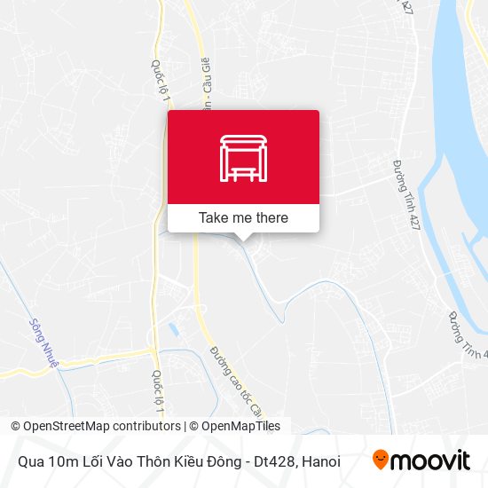 Qua 10m Lối Vào Thôn Kiều Đông - Dt428 map