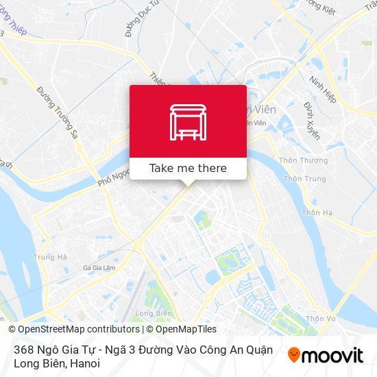 368 Ngô Gia Tự - Ngã 3 Đường Vào Công An Quận Long Biên map