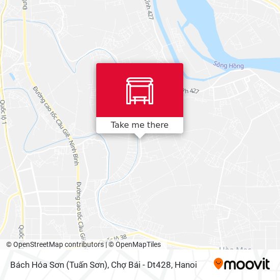 Bách Hóa Sơn (Tuấn Sơn), Chợ Bái - Dt428 map