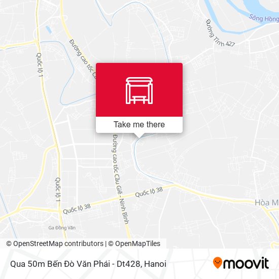 Qua 50m Bến Đò Văn Phái - Dt428 map