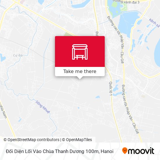 Đối Diện Lối Vào Chùa Thanh Dương 100m map