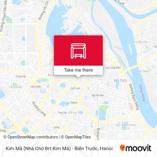 Kim Mã (Nhà Chờ Brt Kim Mã) - Biển Trước map