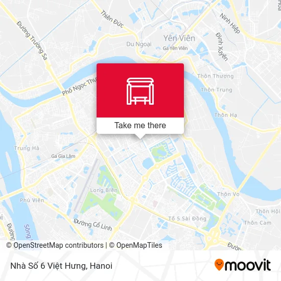 Nhà Số 6 Việt Hưng map