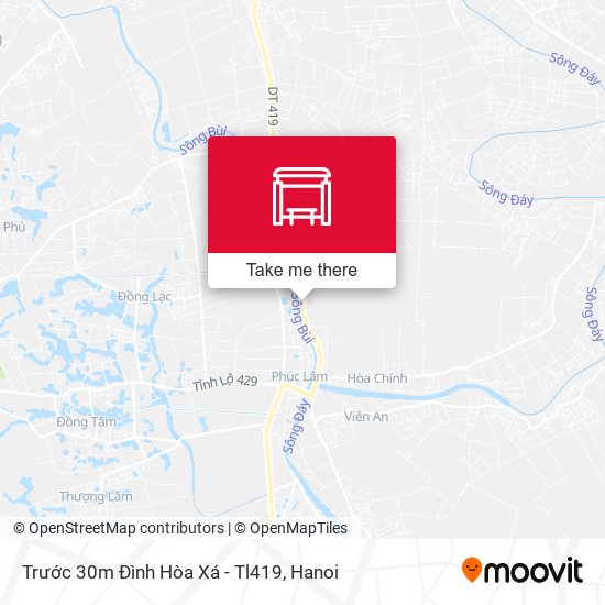 Trước 30m Đình Hòa Xá - Tl419 map