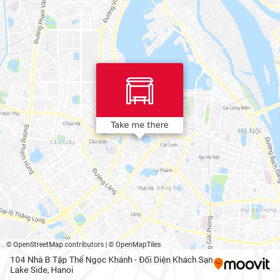 104 Nhà B Tập Thể Ngọc Khánh - Đối Diện Khách Sạn Lake Side map